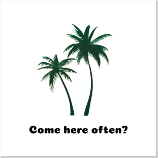 Flirty Palms by the Beach Posters and Art